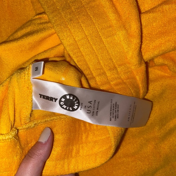 Simon Miller Loa Terry Pants in Orange - Picture 6 of 6